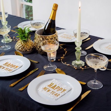 Talking Tables Luxe Happy New Year Golden Paper Napkins TT-LUXE-CNAP-HNY