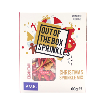 PME Out the Box Sugar Sprinkles Mix Christmas Cake Decor 60g PME-OTB10