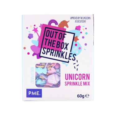 PME Out the Box Sugar Sprinkles Mix Unicorn Cake Decor 60g PME-OTB04