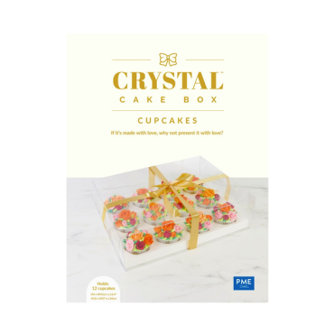 PME Cupcake Box Crystal for 12 Cupcakes PME-CCB701