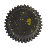 PME Cupcake Förmchen Fleck Schwarz-Gold, 30 Stück