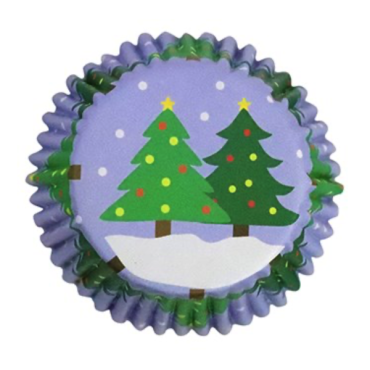 PME Cupcke Liners Christmas Tree Foil lined PME-BC802