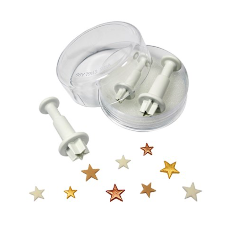 PME Star Plunger Cutter Set Pack of 3 for Fondant Decorations