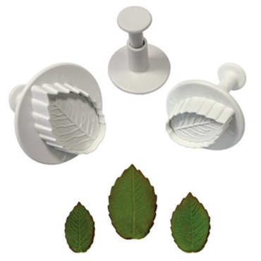 PME Rose Petal Plunger Cutter Set 3 Sizes 25mm 30mm 40mm PME-RL530