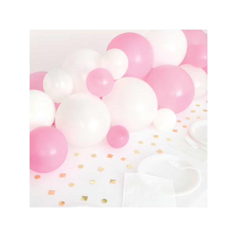 Unique Party Pink-Gold Confetti Balloon Table Runner, 91cm