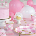 Unique Party Pink-Gold Confetti Balloon Table Runner, 91cm