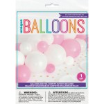 Unique Party Pink-Gold Confetti Balloon Table Runner, 91cm