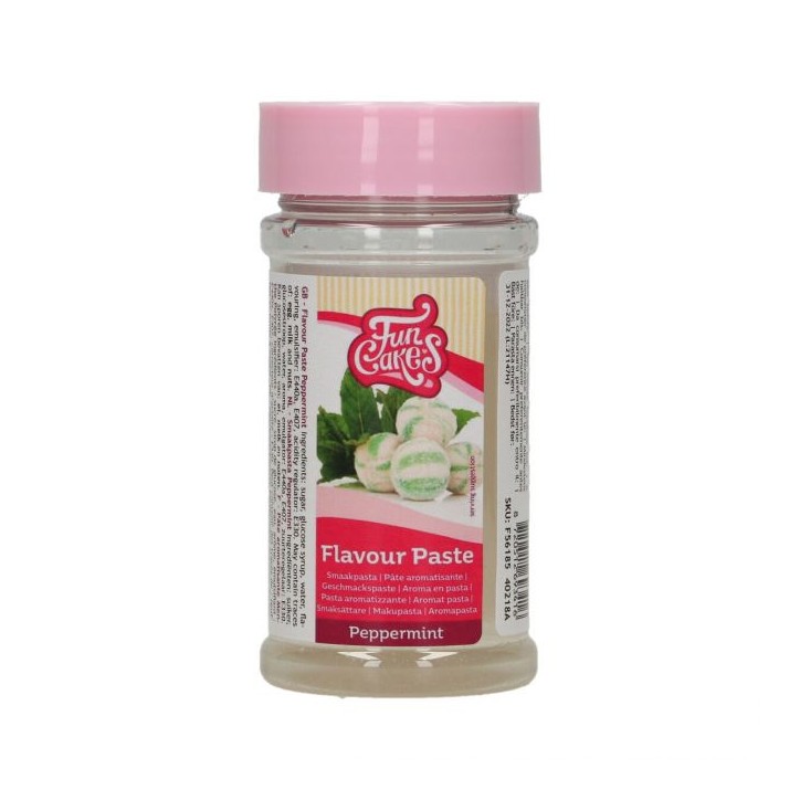 FunCakes Pfefferminz Aromapaste 100g – Frisches Minzaroma zum Backen