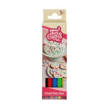 FunCakes Edible Pen Primary Colours Set of 5 CS-F45600