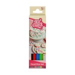 FunCakes Edible Lettering Pen Primary Colours Set, 5 pcs