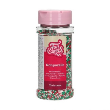 FunCakes Nonpareilles Weihnachtsmix 80g Zuckerperlen CS-F51620