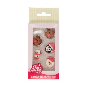 FunCakes Sugar Decorations Christmas 12 pieces CS-F50250