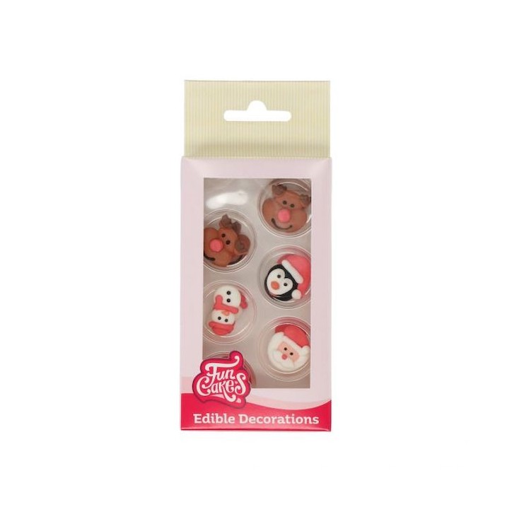FunCakes Weihnachtsfiguren Zuckerdekor 12 Stück FunCakes Weihnachtsfiguren Zuckerdekor 12 Stück