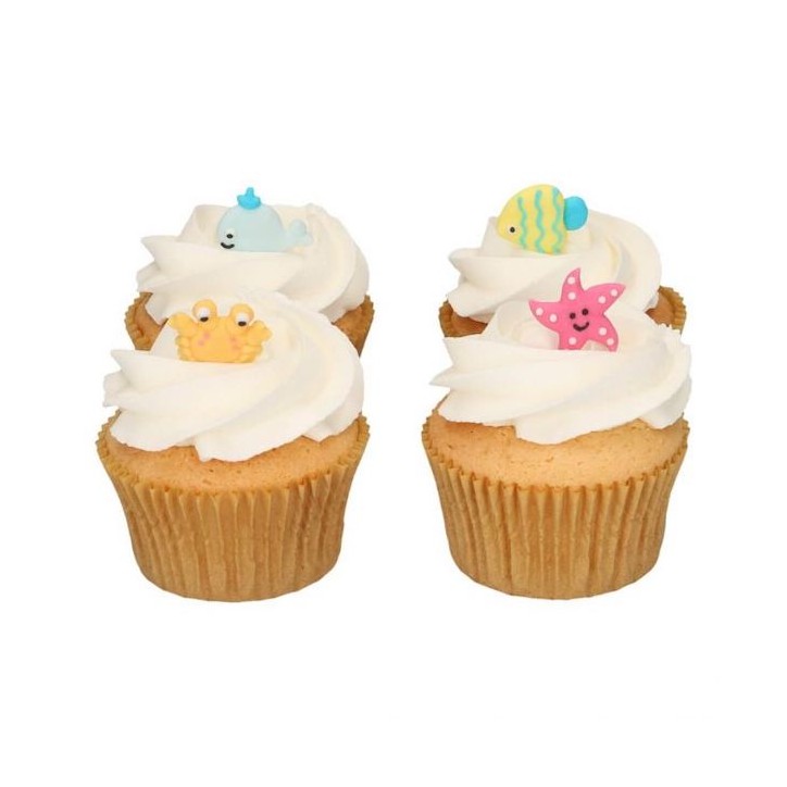FunCakes Sea Animals Sugar Decorations 8 Pieces