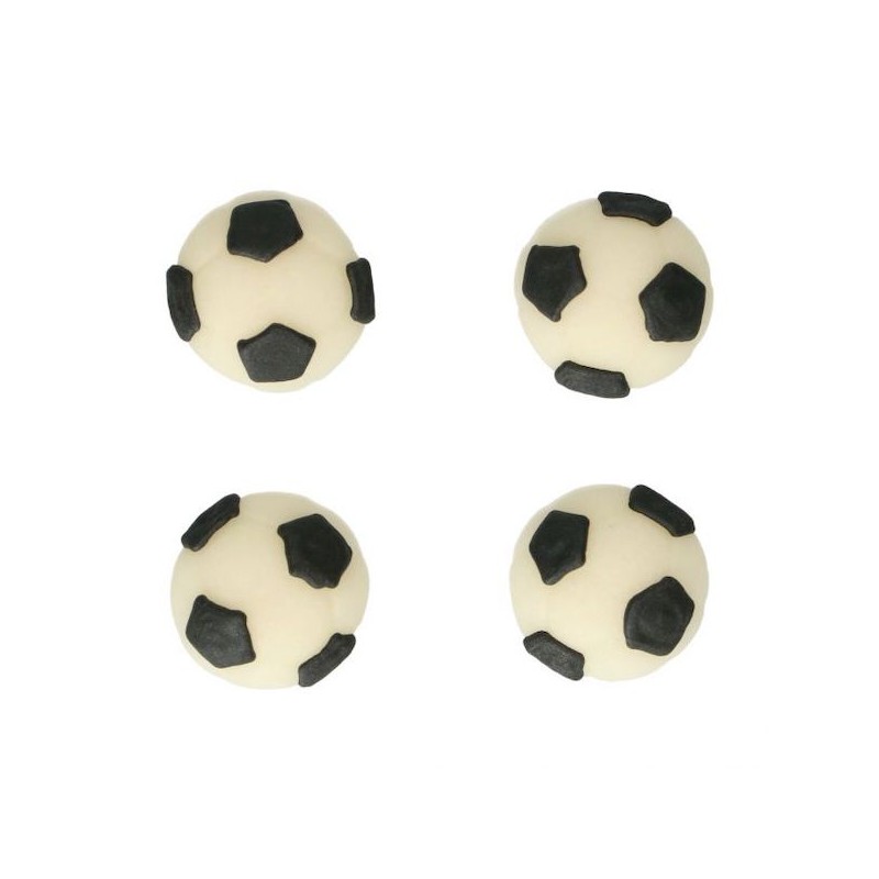 FunCakes Soccer Sugar Decoration, 8 pcs