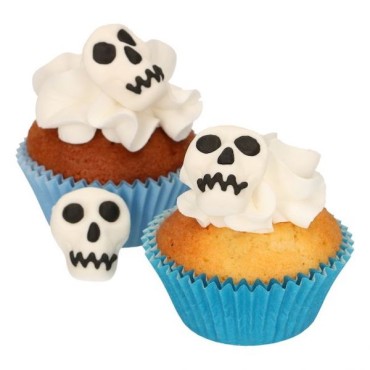 FunCakes Sugar Decorations Skulls Halloween CS-F50240