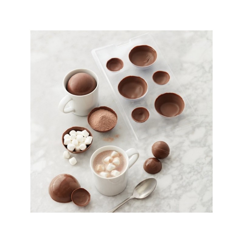 Wilton Hot Chocolate Bomb 3D Ball Candy Mould