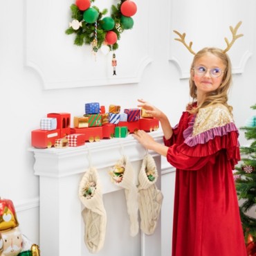 Weihnachtszug Adventskalender zum Selberbefüllen - DIY Zug Adventskalender - Lokomotiv Adventskalender