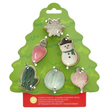 Wilton Christmas Cookie Cutter Set Tree Tin CS-02-0-0385