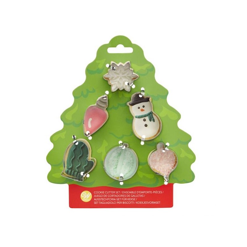 Wilton Christmas Cookie Cutter Tree, 6 pcs