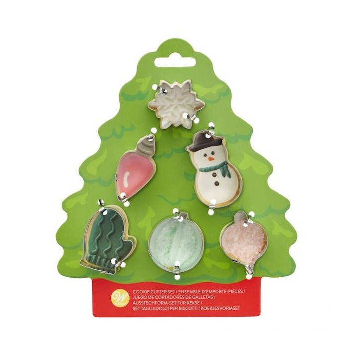 Wilton Weihnachten Ausstecher Set im Tannenbaum 6-teilig Wilton Weihnachten Ausstecher Set im Tannenbaum 6-teilig