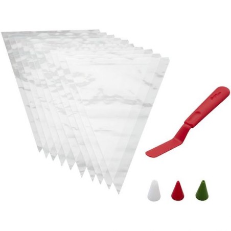 Wilton Cookie Decorating Set with angled spatula 14 pieces CS-07-0-0039