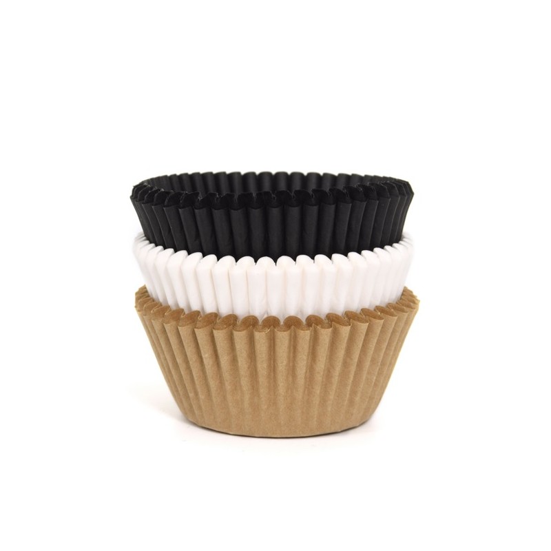 House of Marie Cupcake Liners Natural Colours, 75pcs