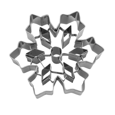 Städter Ice Crystal Cookie Cutter with Cutouts 8cm ST-175204