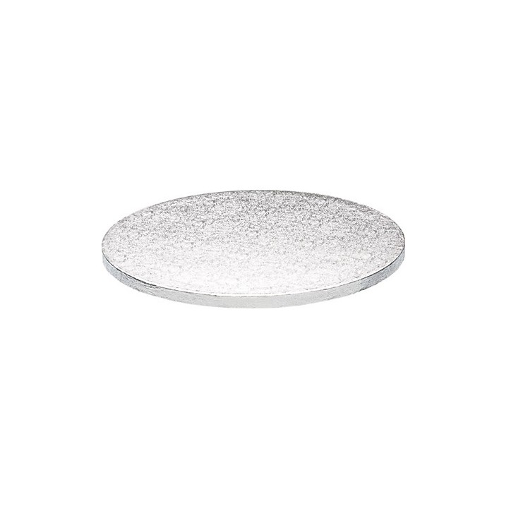 Round Silver Cake Board 18cm 12mm Thick