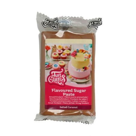 FunCakes Flavoured Sugar Paste Salted Caramel 250g CS-F20435