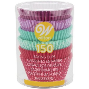Wilton Paper Cupcake Liners Turquoise-Pink 150 pieces CS-05-0-0096
