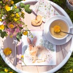 Home Fashion Napkins Rosi Rabbit, 20 pcs