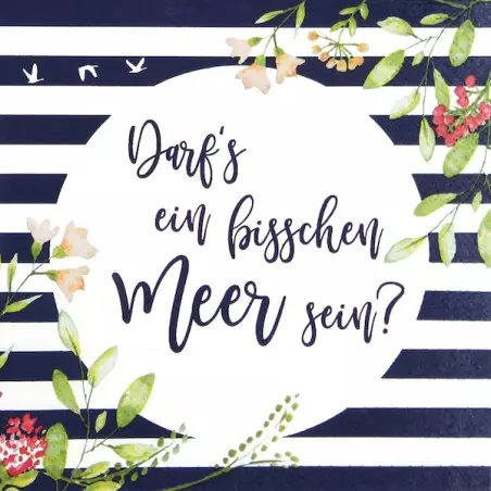 Home Fashion Nautical Napkins Darfs ein bisschen Meer sein
