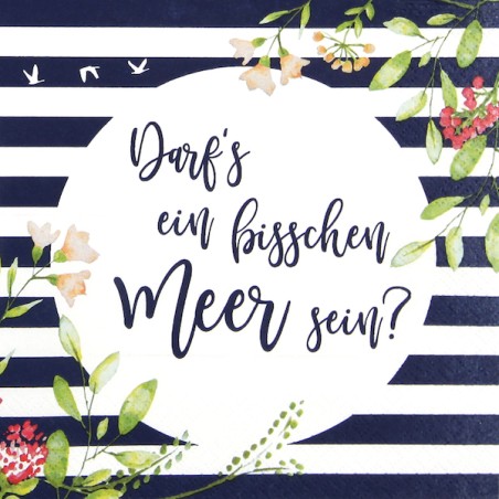 Home Fashion Servietten Darfs ein bisschen Meer sein