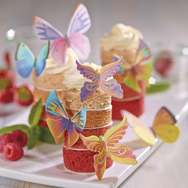 Wafer Paper Butterflies 12 pcs - Edible Butterflies Cake Decoration