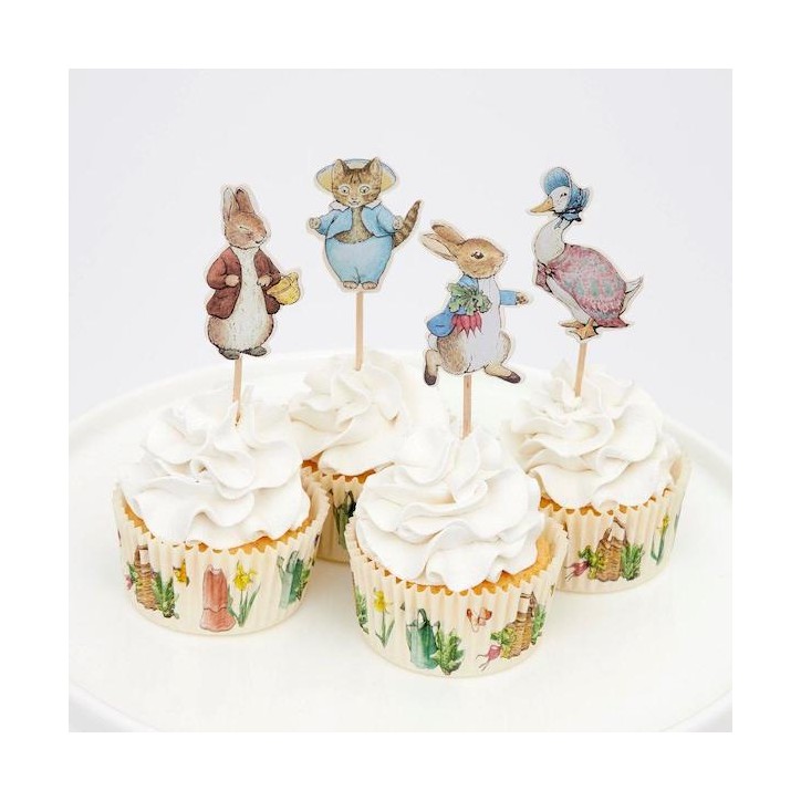 Meri Meri Peter Rabbit Cupcake Toppers Pack of 12