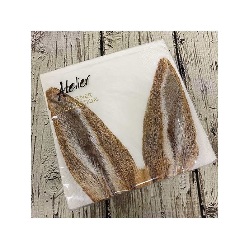 Atelier Designer Collection Napkins Huhuhu Bunny, 20 pcs