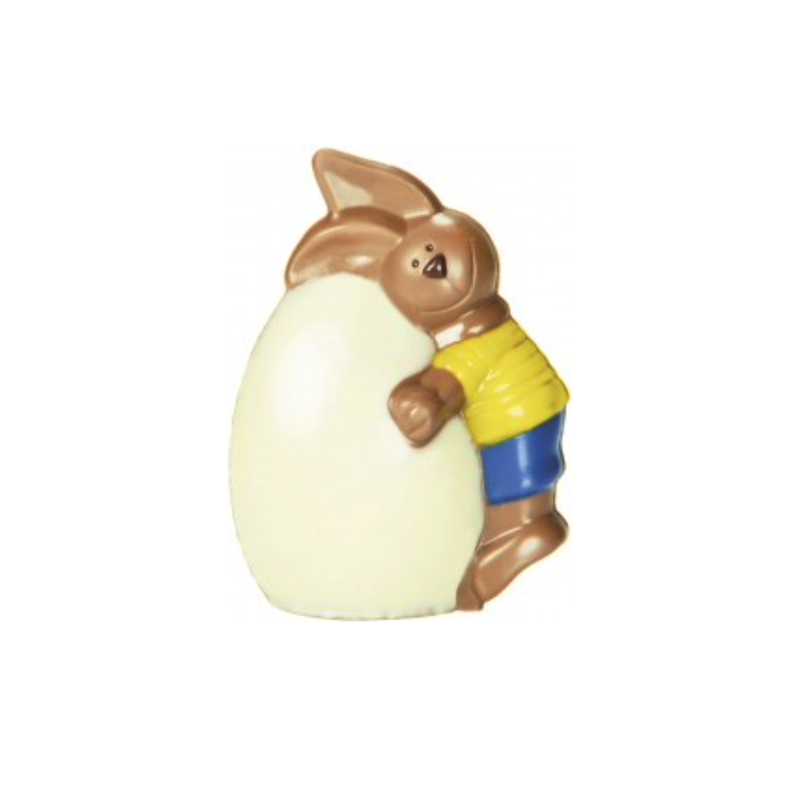 Bunny hugs Egg Chocolate Mould, 11.5cm