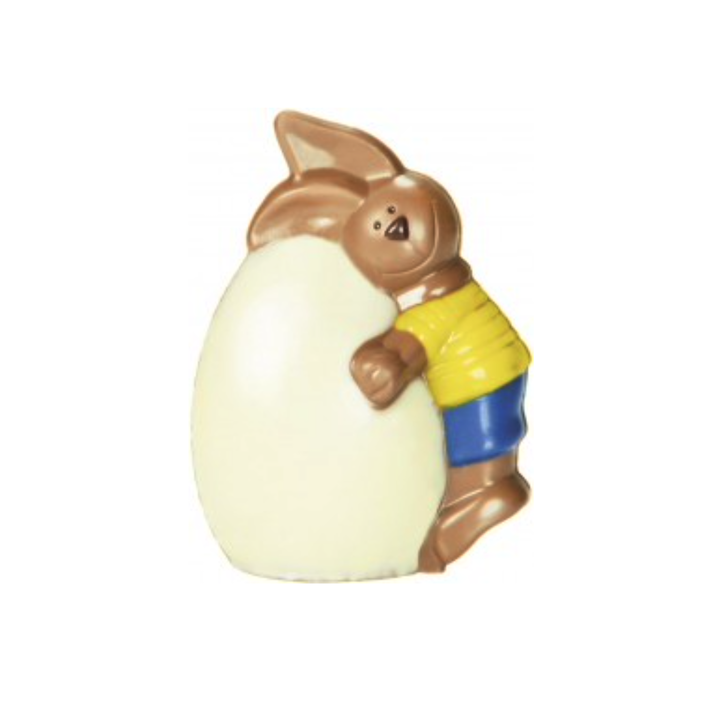 Bunny Hugging Egg Chocolate Mould 11.5cm