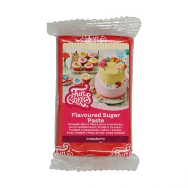 FunCakes Red Flavoured Sugar Paste Strawberry  CS-F20410