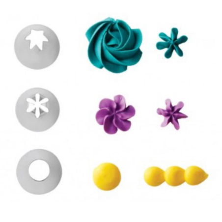 Wilton Favourite Decorating Tip Set 1M 2D 2A