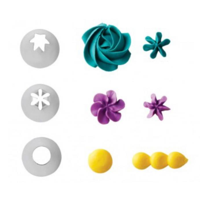 Wilton Favourite Decorating Tip Set 1M 2D 2A Wilton Favourite Decorating Tip Set 1M 2D 2A