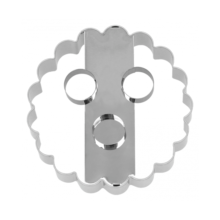 Birkmann Linzer Cookie Cutter 3 Hole 10cm Stainless Steel