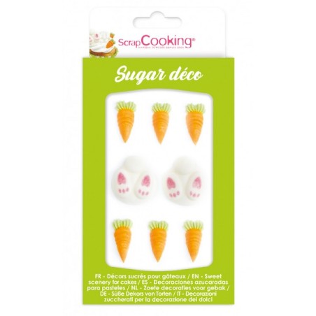 ScrapCooking Easter Sugar Decorations Bunny Bottom and Carrots