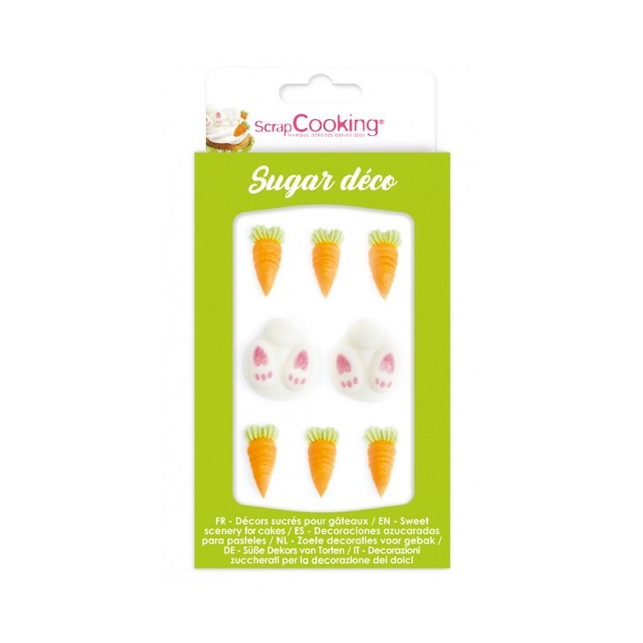 ScrapCooking Easter Sugar Decorations Bunny Bottom and Carrots
