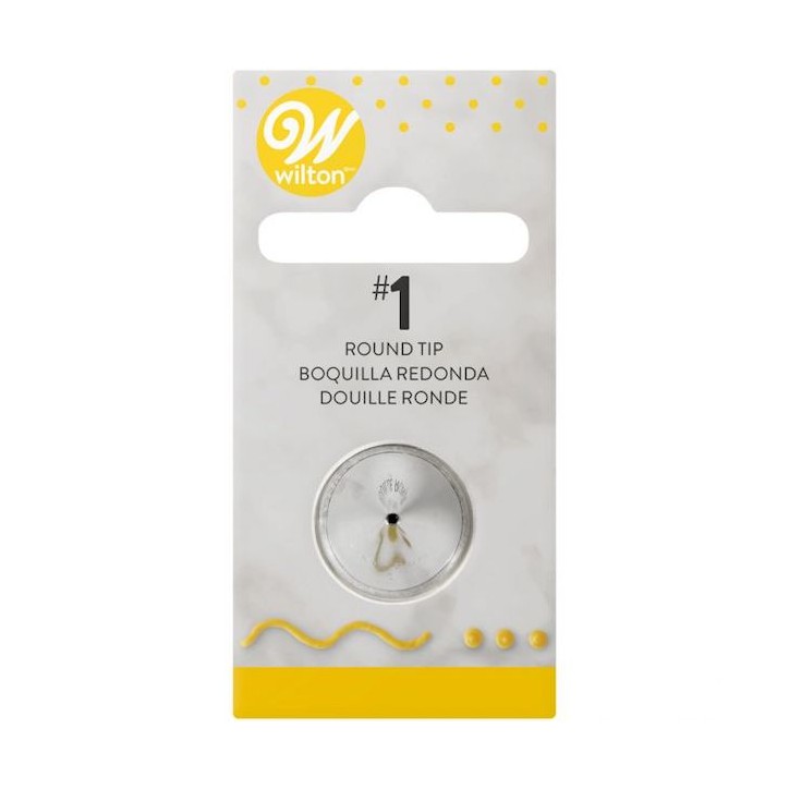 Wilton Round Piping Tip 001 Stainless Steel Decorating Tip