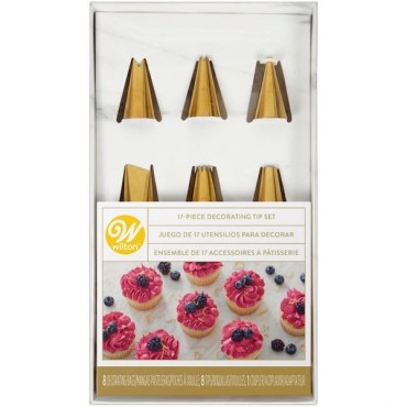 Wilton Golden Decoration Tip Set 17 pieces CS-418-0-0009