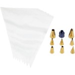 Wilton Golden Tip Set with Piping Bags, 17 pcs