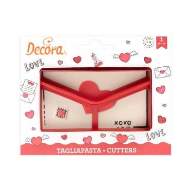 Decora Sweet Messages Plastic Cookie Cutter 11.2x6cm DA-0255420