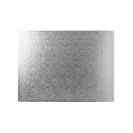 12mm Oblong Cake Board Silver, 40x30cm